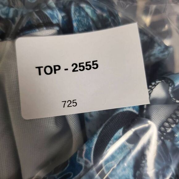 Lily by Firmiana Blue Paisley Tunic Dress Size XXL Ruffle Sleeve Boho - Picture 7 of 7